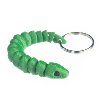 Wąż zielony - brelok do kluczy